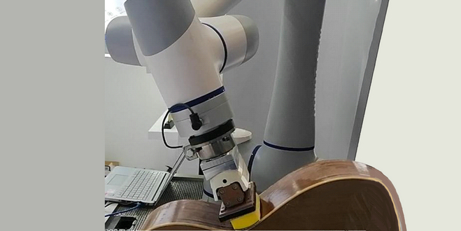 六維力傳感器用于機(jī)器人力控曲面打磨